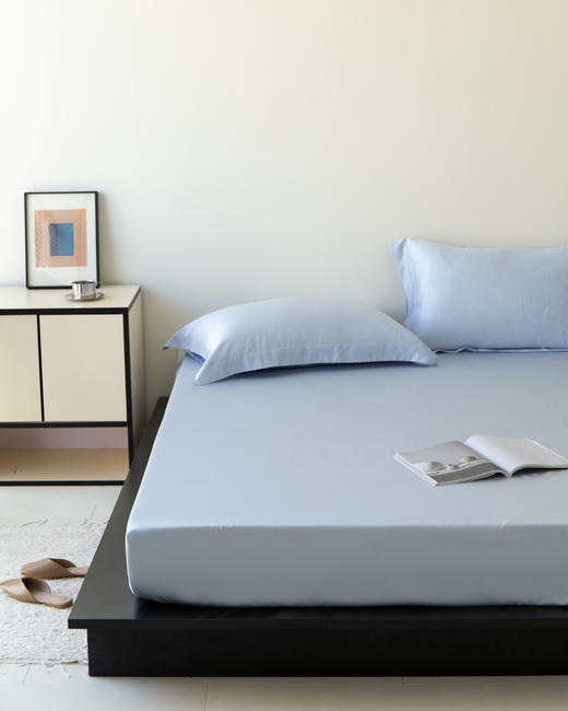 【天丝床笠-蓝湾系列】SCHIESSER LIVING  舒雅生活蓝湾系列天丝纯色单床笠,床垫（25cm厚度以内可用）16010117 商品图1