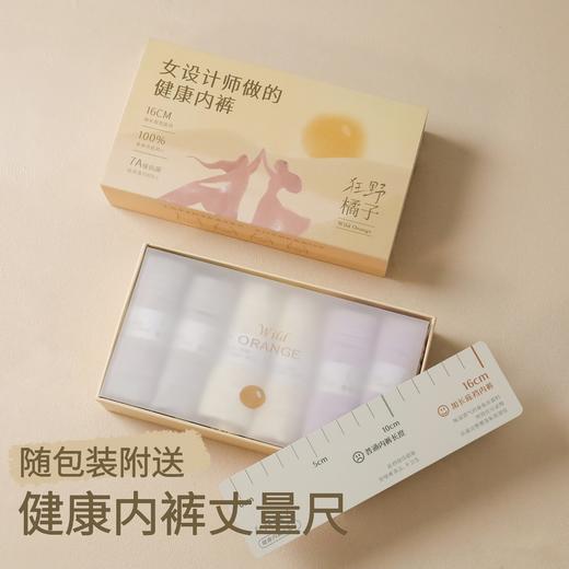 女设计师做的健康内裤，狂野橘子桑蚕丝内裤 | 升级16cm加长桑蚕丝底裆，7A级抗菌，兰精莫代尔裤身，85-145斤可穿（6条装） 商品图1