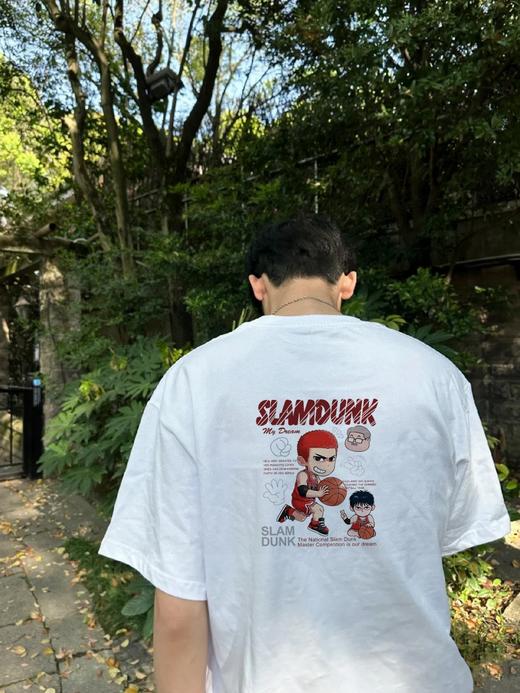 高品质 AJ乔丹专柜同步联名新款飞人樱木灌篮联名系列印花情侣短袖 商品图2