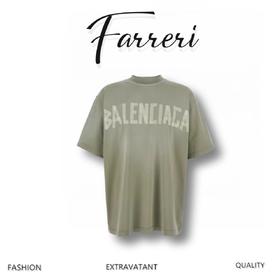 B家 纸胶带印花短袖