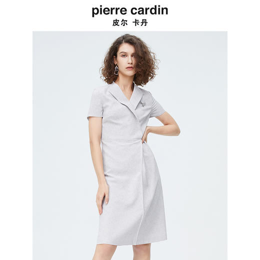 皮尔卡丹女装简约时尚干练直筒长裤 商品图3