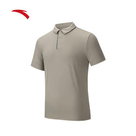 安踏训练POLO衫男子2025年夏季新款翻领商务休闲短T袖152527101