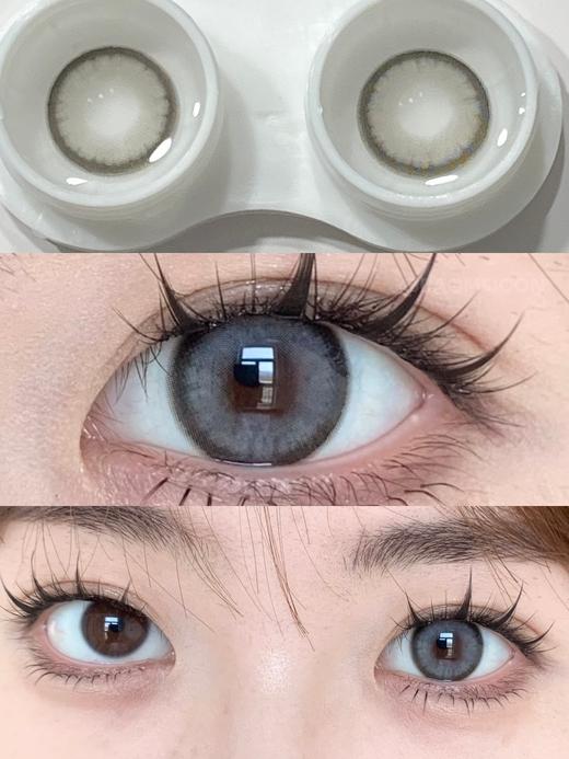 Kira fairy·半年抛  清水信子 14.2  冷黑灰也能很温柔！橄榄皮显白天菜款！！混血届的经典百搭色！！韩国0-800度<一副两片> 商品图1