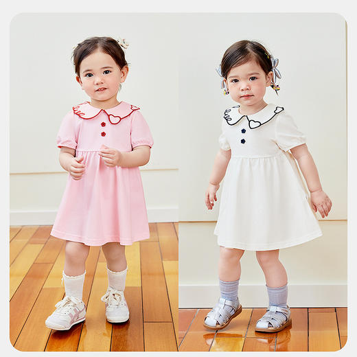 【凉感抑菌】迷你巴拉连衣裙女童宝宝亲肤甜美俏皮学院风新款 商品图2