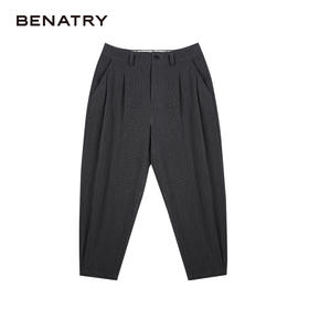 贝纳川微阔锥形休闲裤ECK235005