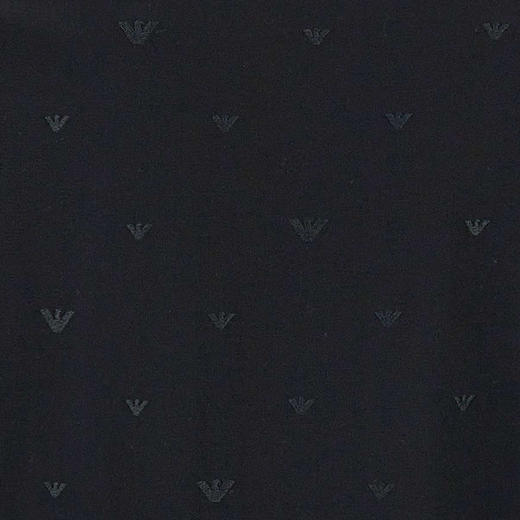 EMPORIO ARMANI 阿玛尼 男士微型老鹰徽标刺绣莱赛尔混纺圆领短袖T恤 黑色 EM001400 AF10017 FC185 商品图3