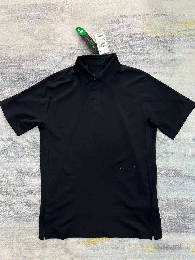 正品迪桑特高端黑标日常通勤男士polo衫，超声波压胶工艺，胸前暗扣处理 高端！尺码M-3XL
