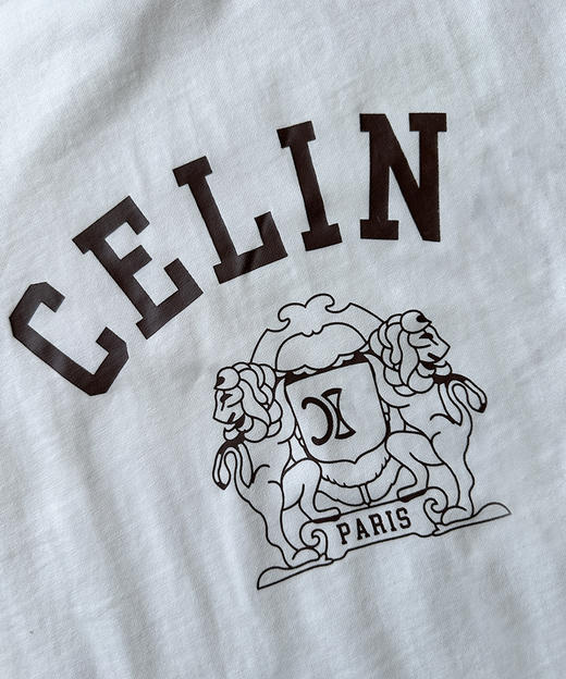 THS-限时 塞琳家 女士撞色字母印花T恤 2色 BH2588 商品图6