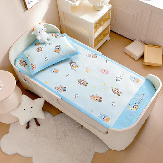 【幼儿园儿童专用凉席】7A抗菌高密绣花A类冰藤软席 商品图10