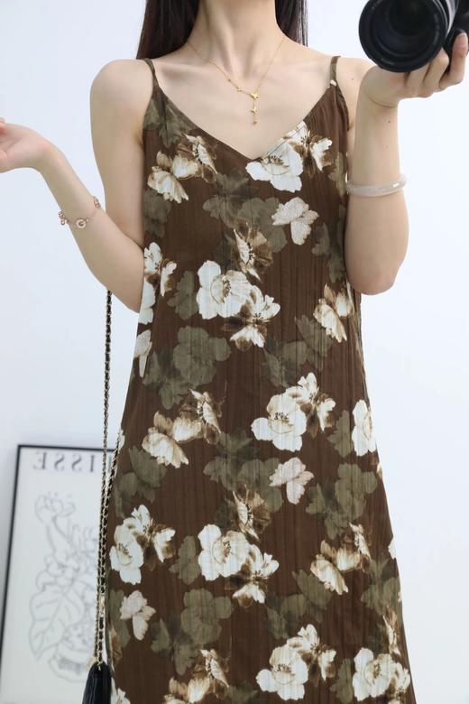 LPIUTY品牌直发！山茶花桑蚕丝吊带连衣裙 C12TJ-99962 商品图3