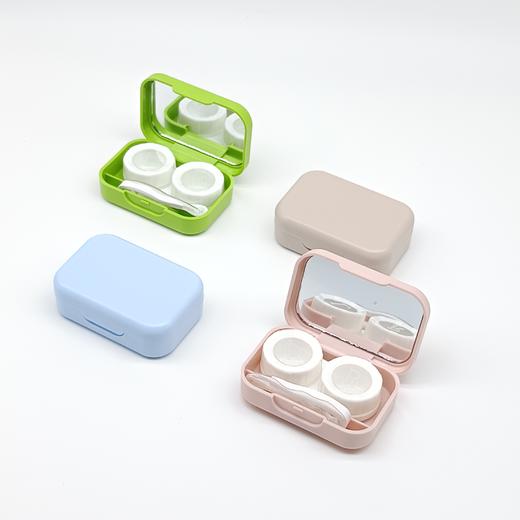 高级感纯色长方形带镜盒 商品图3