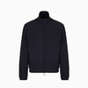 EMPORIO ARMANI 阿玛尼 男士 Canneté 效果弹力尼龙全拉链夹克衫外套 黑色 EM001364 AF14076 UC001 商品缩略图0