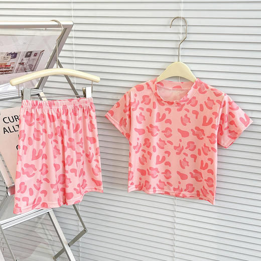 39.9任选2套【儿童夏季冰丝套装】儿童短袖短裤睡衣套装夏季冰丝卡通家居服宝弹力冰感空调服#异业福利 商品图2