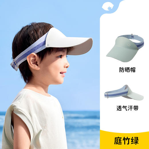 【轻盈运动型，原纱防晒帽】柠檬宝宝原纱儿童防晒帽 宝宝空顶帽棒球帽 沙滩遮阳大帽檐帽子-QQ 商品图6
