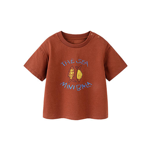 [商场同款]迷你巴拉男女宝宝短袖T恤夏速干凉感抑菌婴儿上衣 商品图4