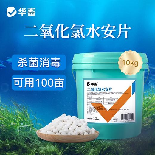华畜二氧化氯水安片鱼用塘水产养殖专用杀菌消毒片剂鱼药池塘净水 商品图0