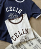 THS-限时 塞琳家 女士撞色字母印花T恤 2色 BH2588 商品缩略图1