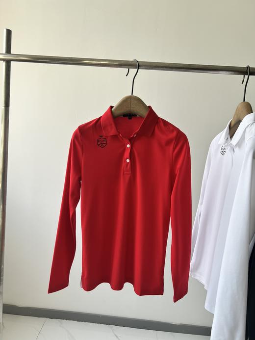 韩国🇰🇷高er夫PG秋季新款女polo衫，纯原臻品，客供面料，足球格纹理，透气效果更佳，polo翻领设计，更显气质，弹力面料，穿着体验更舒适 商品图0