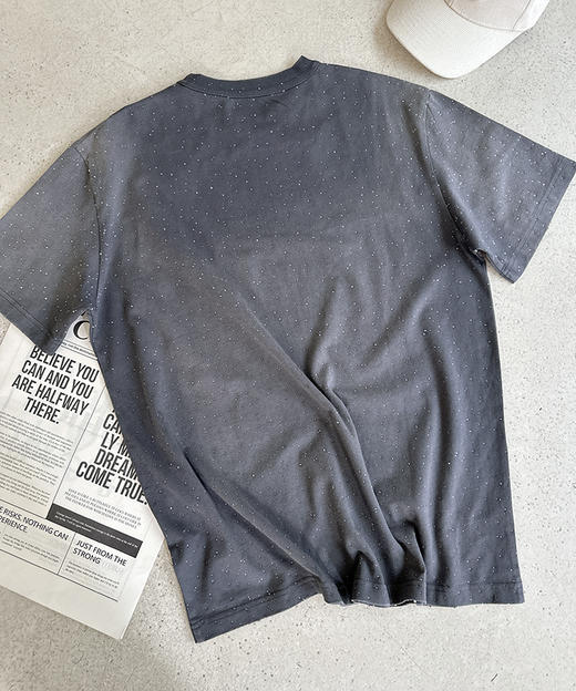 现货 THS-限时 大王家 重工满天星高温烫钻炒色T恤 半裙 BH2587+BK1178 商品图6