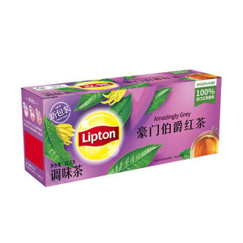 立顿红茶豪门伯爵黄山其他红茶1.5g*25袋泡茶包盒装茶叶办公室下午茶 /水饮冲调 /茗茶 /红茶 商品图6