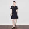 【高货wl】全新升级【铂金会员330/天猫439/差价109】(01914) 洛诗琳雅致通勤极简时尚感端庄大气圆领短袖女夏连衣裙 商品缩略图0