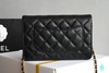 CHANEL香奈儿 WOC 25S 金扣 荔枝纹 小牛皮 单肩斜挎包 女款 黑色（HH） 商品缩略图1