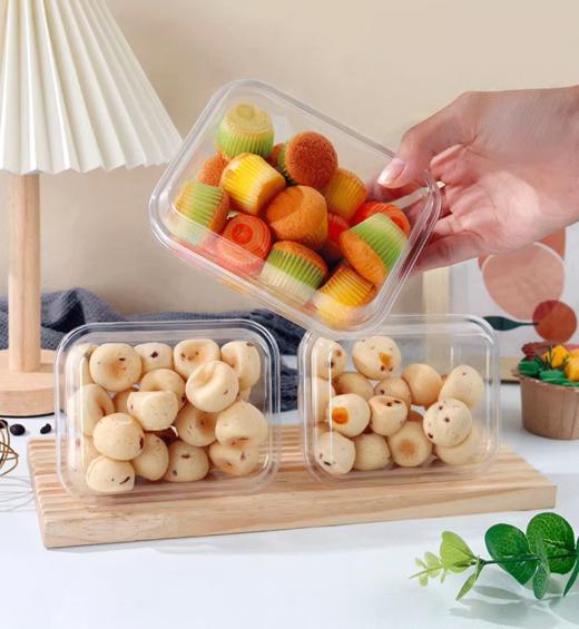 QS-009透明吸塑方盒 50个 麻薯小蛋糕盒饼干盒西点烘焙包装盒 商品图2