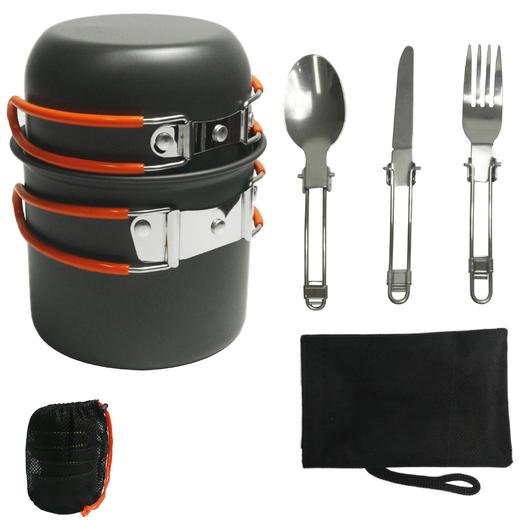 户外用品 户外套锅1-2人锅具便携野营炊具带餐具DS-101 商品图1