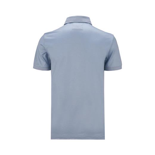 EMPORIO ARMANI 阿玛尼 男士小鹰徽标刺绣莱赛尔混纺短袖polo衫 浅蓝色 8N1F98 1JUVZ U9378 商品图1