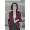 西子/【知意】重磅醋酸光泽感气质刀领西装七分袖百搭西服外套/WTBH049 商品缩略图3