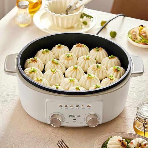 小熊电饼铛多功能家用加热煎饼锅电蒸锅煮锅加大加深不粘电饼档 商品图5