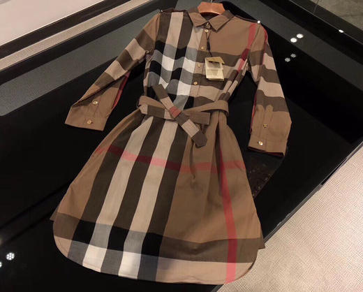 BBR经典款女款衬衫裙。 红格。 蓝格。 驼色。 自己备注号码颜色。 商品图10