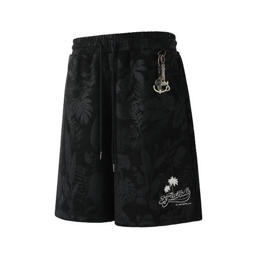 BJHG不计后果休闲短裤男款夏季2025新款仿麂皮绒慵懒度假风五分裤 商品图4