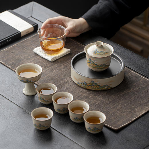 【茶具】千里江山茶具套装 商品图7