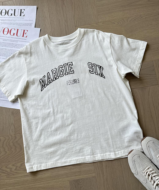 现货 THS-限时 M6家字母logo印花圆领T恤 3色 QH455 商品图8