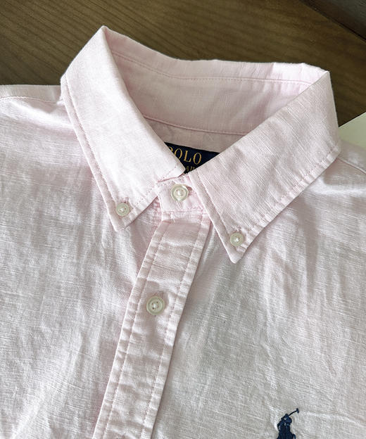 单品包邮现货 THS-无 RL家马球家 经典版型轻质亚麻衬衫 4色 AG1317 商品图11
