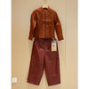 中式小衫（23710347-緅絺）+直筒裤（23709349R-椒褐） 商品缩略图0