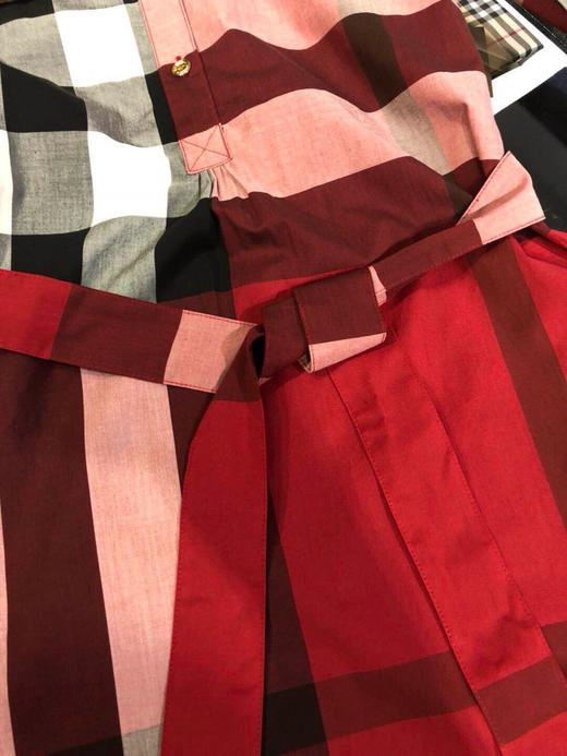 BBR经典款女款衬衫裙。 红格。 蓝格。 驼色。 自己备注号码颜色。 商品图2