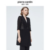 皮尔卡丹女装简约通勤单排扣中长款毛呢大衣 商品缩略图1