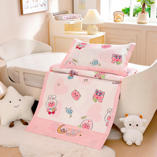 【幼儿园儿童专用凉席】7A抗菌高密绣花A类冰藤软席 商品图4