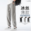 夏日男士凉感冰丝休闲裤  薄款凉感男士速干运动裤 商品缩略图0