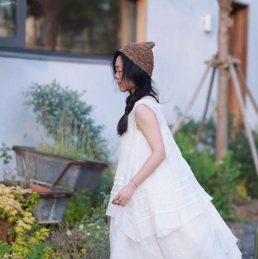 suaboo 两色亚麻背心 商品图4