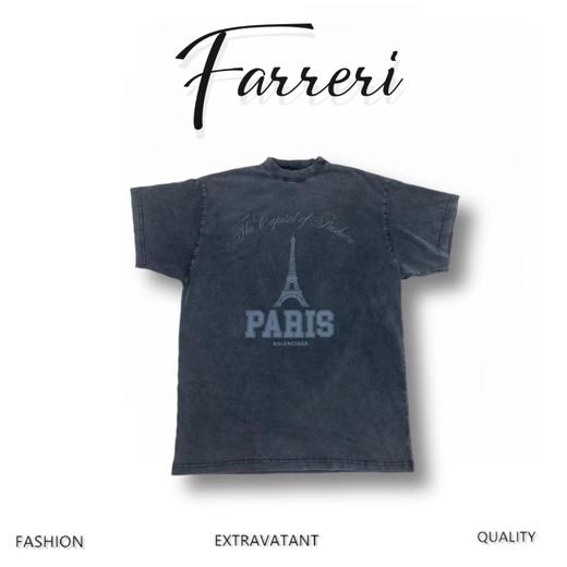 B家 铁塔印花短袖 商品图0