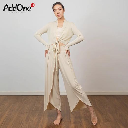 AddOne+1 New 瑜伽时尚罗纹系带针织衫外搭 商品图3
