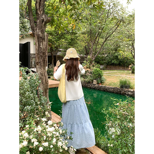 【129元任选2件】最后一波现货！蓝色碎花半身裙 商品图4