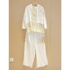 衬衣（22705372A-刺绣丝白）+阔腿裤（21709184-山矾） 商品缩略图0
