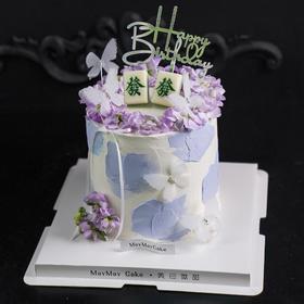 紫色海洋之歌蛋糕【B4970】