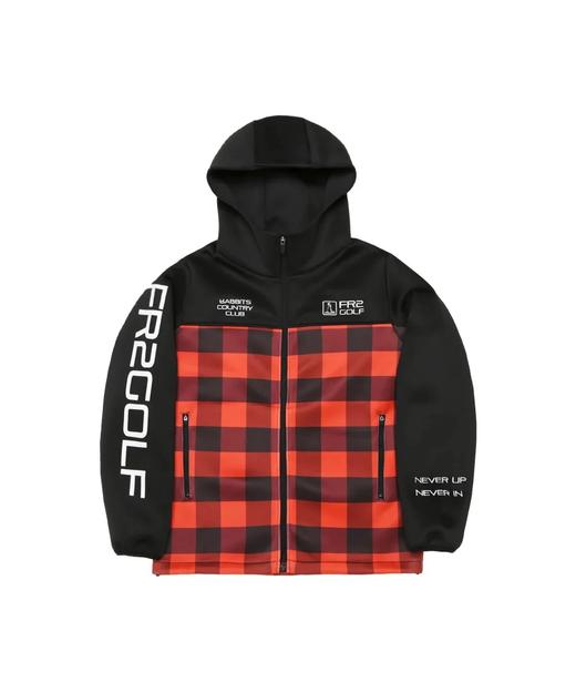 日系潮牌 #FR2 GOLF 高尔夫男士 水牛格纹粘合面料弹力长袖夹克外套 商品图0