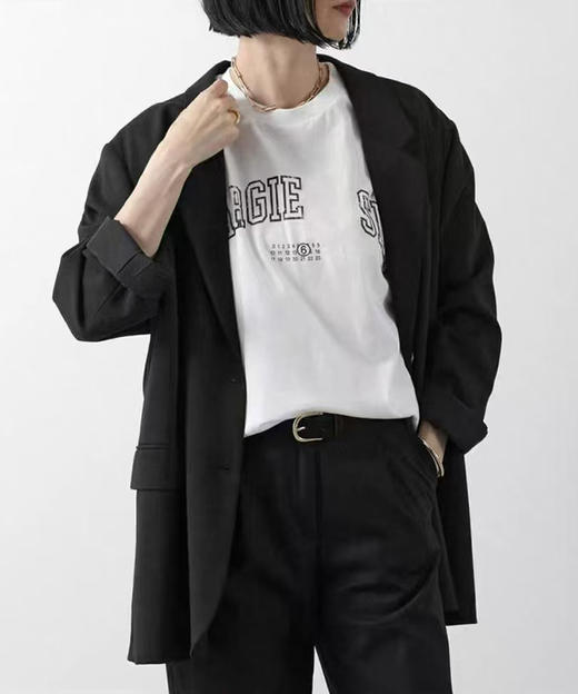 现货 THS-限时 M6家字母logo印花圆领T恤 3色 QH455 商品图0