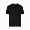 EMPORIO ARMANI 阿玛尼 男士小鹰徽标压花棉质圆领短袖T恤 黑色 EM001728 AF14874 FC039 商品缩略图0